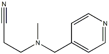 3-[methyl(pyridin-4-ylmethyl)amino]propanenitrile Structure