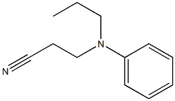 3-[phenyl(propyl)amino]propanenitrile Structure
