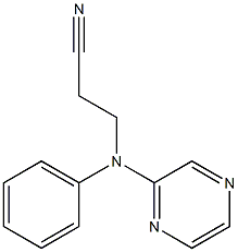 3-[phenyl(pyrazin-2-yl)amino]propanenitrile 구조식 이미지