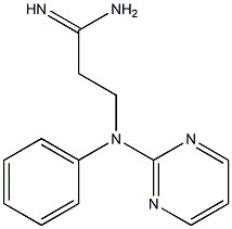 3-[phenyl(pyrimidin-2-yl)amino]propanimidamide Structure