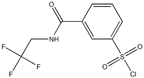 3-{[(2,2,2-trifluoroethyl)amino]carbonyl}benzenesulfonyl chloride 구조식 이미지