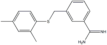 3-{[(2,4-dimethylphenyl)sulfanyl]methyl}benzene-1-carboximidamide Structure