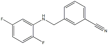 3-{[(2,5-difluorophenyl)amino]methyl}benzonitrile 구조식 이미지