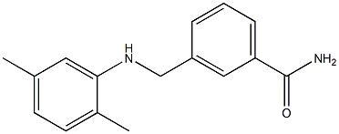3-{[(2,5-dimethylphenyl)amino]methyl}benzamide 구조식 이미지