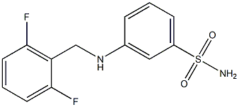 3-{[(2,6-difluorophenyl)methyl]amino}benzene-1-sulfonamide 구조식 이미지