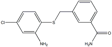 3-{[(2-amino-4-chlorophenyl)sulfanyl]methyl}benzamide Structure