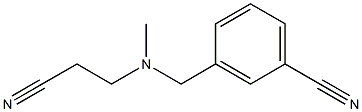 3-{[(2-cyanoethyl)(methyl)amino]methyl}benzonitrile Structure