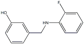 3-{[(2-fluorophenyl)amino]methyl}phenol 구조식 이미지