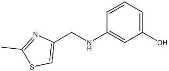 3-{[(2-methyl-1,3-thiazol-4-yl)methyl]amino}phenol Structure