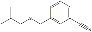 3-{[(2-methylpropyl)sulfanyl]methyl}benzonitrile 구조식 이미지