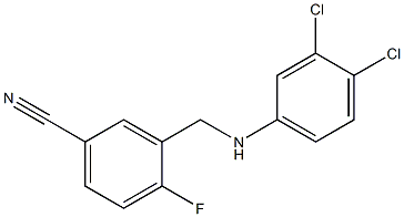 3-{[(3,4-dichlorophenyl)amino]methyl}-4-fluorobenzonitrile Structure