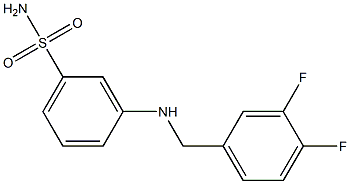 3-{[(3,4-difluorophenyl)methyl]amino}benzene-1-sulfonamide Structure