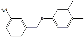 3-{[(3,4-dimethylphenyl)sulfanyl]methyl}aniline 구조식 이미지