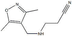 3-{[(3,5-dimethyl-1,2-oxazol-4-yl)methyl]amino}propanenitrile Structure