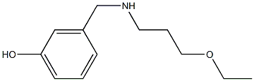 3-{[(3-ethoxypropyl)amino]methyl}phenol 구조식 이미지