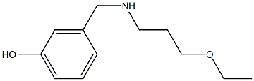 3-{[(3-ethoxypropyl)amino]methyl}phenol Structure