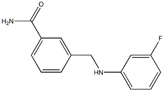 3-{[(3-fluorophenyl)amino]methyl}benzamide 구조식 이미지