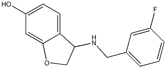 3-{[(3-fluorophenyl)methyl]amino}-2,3-dihydro-1-benzofuran-6-ol 구조식 이미지