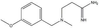 3-{[(3-methoxyphenyl)methyl](methyl)amino}propanimidamide 구조식 이미지