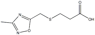 3-{[(3-methyl-1,2,4-oxadiazol-5-yl)methyl]sulfanyl}propanoic acid Structure