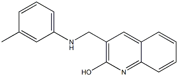 3-{[(3-methylphenyl)amino]methyl}quinolin-2-ol Structure