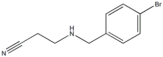 3-{[(4-bromophenyl)methyl]amino}propanenitrile Structure