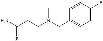 3-{[(4-fluorophenyl)methyl](methyl)amino}propanethioamide 구조식 이미지