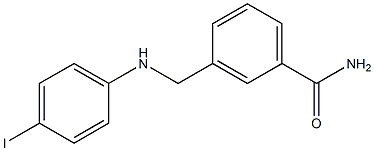 3-{[(4-iodophenyl)amino]methyl}benzamide 구조식 이미지