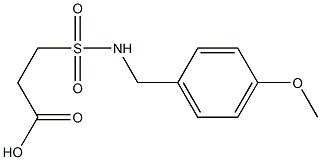 3-{[(4-methoxyphenyl)methyl]sulfamoyl}propanoic acid Structure