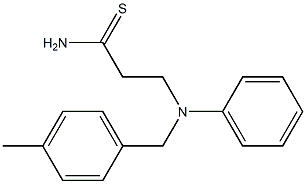 3-{[(4-methylphenyl)methyl](phenyl)amino}propanethioamide 구조식 이미지