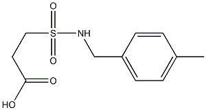 3-{[(4-methylphenyl)methyl]sulfamoyl}propanoic acid 구조식 이미지
