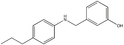 3-{[(4-propylphenyl)amino]methyl}phenol 구조식 이미지