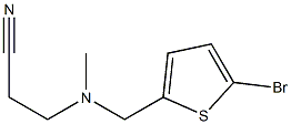 3-{[(5-bromothiophen-2-yl)methyl](methyl)amino}propanenitrile 구조식 이미지