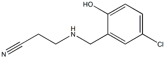 3-{[(5-chloro-2-hydroxyphenyl)methyl]amino}propanenitrile Structure