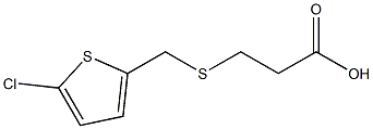 3-{[(5-chlorothien-2-yl)methyl]thio}propanoic acid Structure