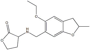 3-{[(5-ethoxy-2-methyl-2,3-dihydro-1-benzofuran-6-yl)methyl]amino}oxolan-2-one Structure