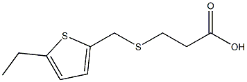 3-{[(5-ethylthien-2-yl)methyl]thio}propanoic acid 구조식 이미지