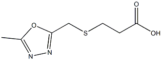 3-{[(5-methyl-1,3,4-oxadiazol-2-yl)methyl]sulfanyl}propanoic acid Structure