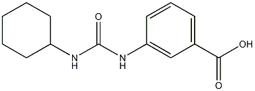 3-{[(cyclohexylamino)carbonyl]amino}benzoic acid Structure