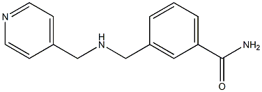 3-{[(pyridin-4-ylmethyl)amino]methyl}benzamide Structure