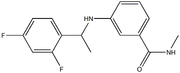 3-{[1-(2,4-difluorophenyl)ethyl]amino}-N-methylbenzamide Structure