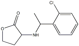 3-{[1-(2-chlorophenyl)ethyl]amino}oxolan-2-one 구조식 이미지