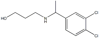 3-{[1-(3,4-dichlorophenyl)ethyl]amino}propan-1-ol Structure