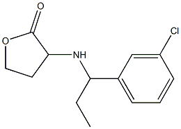 3-{[1-(3-chlorophenyl)propyl]amino}oxolan-2-one 구조식 이미지