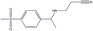 3-{[1-(4-methanesulfonylphenyl)ethyl]amino}propanenitrile 구조식 이미지
