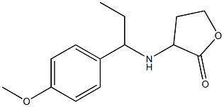 3-{[1-(4-methoxyphenyl)propyl]amino}oxolan-2-one 구조식 이미지