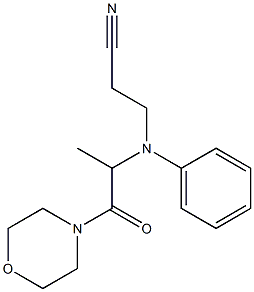 3-{[1-(morpholin-4-yl)-1-oxopropan-2-yl](phenyl)amino}propanenitrile 구조식 이미지