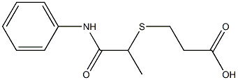 3-{[1-(phenylcarbamoyl)ethyl]sulfanyl}propanoic acid 구조식 이미지
