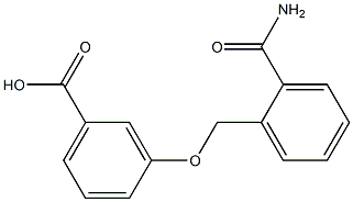 3-{[2-(aminocarbonyl)benzyl]oxy}benzoic acid Structure