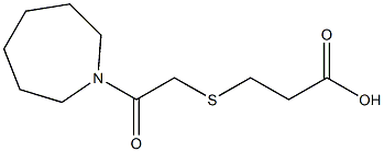 3-{[2-(azepan-1-yl)-2-oxoethyl]sulfanyl}propanoic acid 구조식 이미지